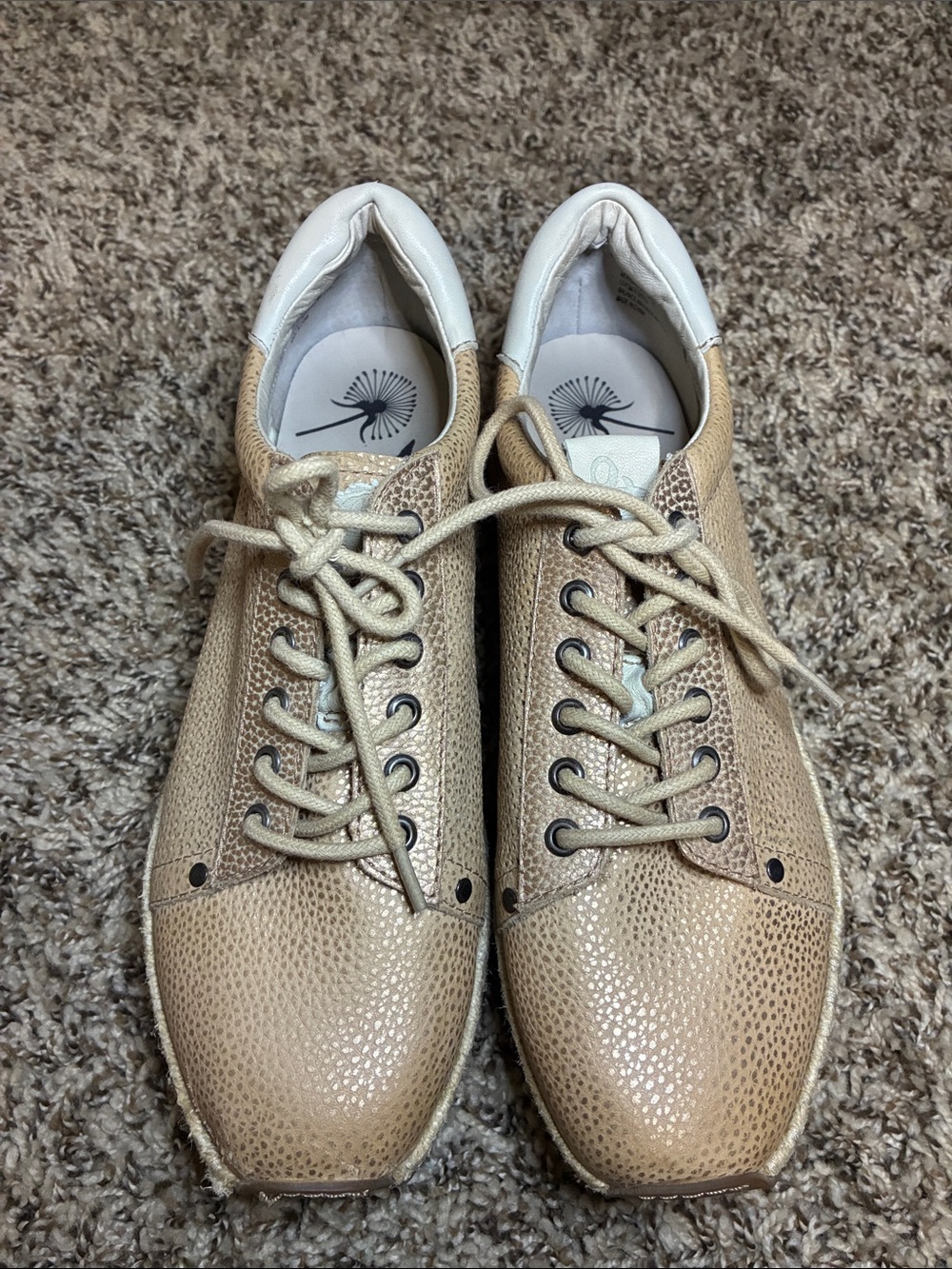 OTBT Women's Lace-Up Sneakers in Beige